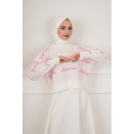 Barbie Yazılı Kazak