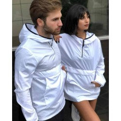 Unısex Kanguru Cep Yağmurluk