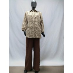 Geniş Paça Kahverengi Pantolon/Eşofman